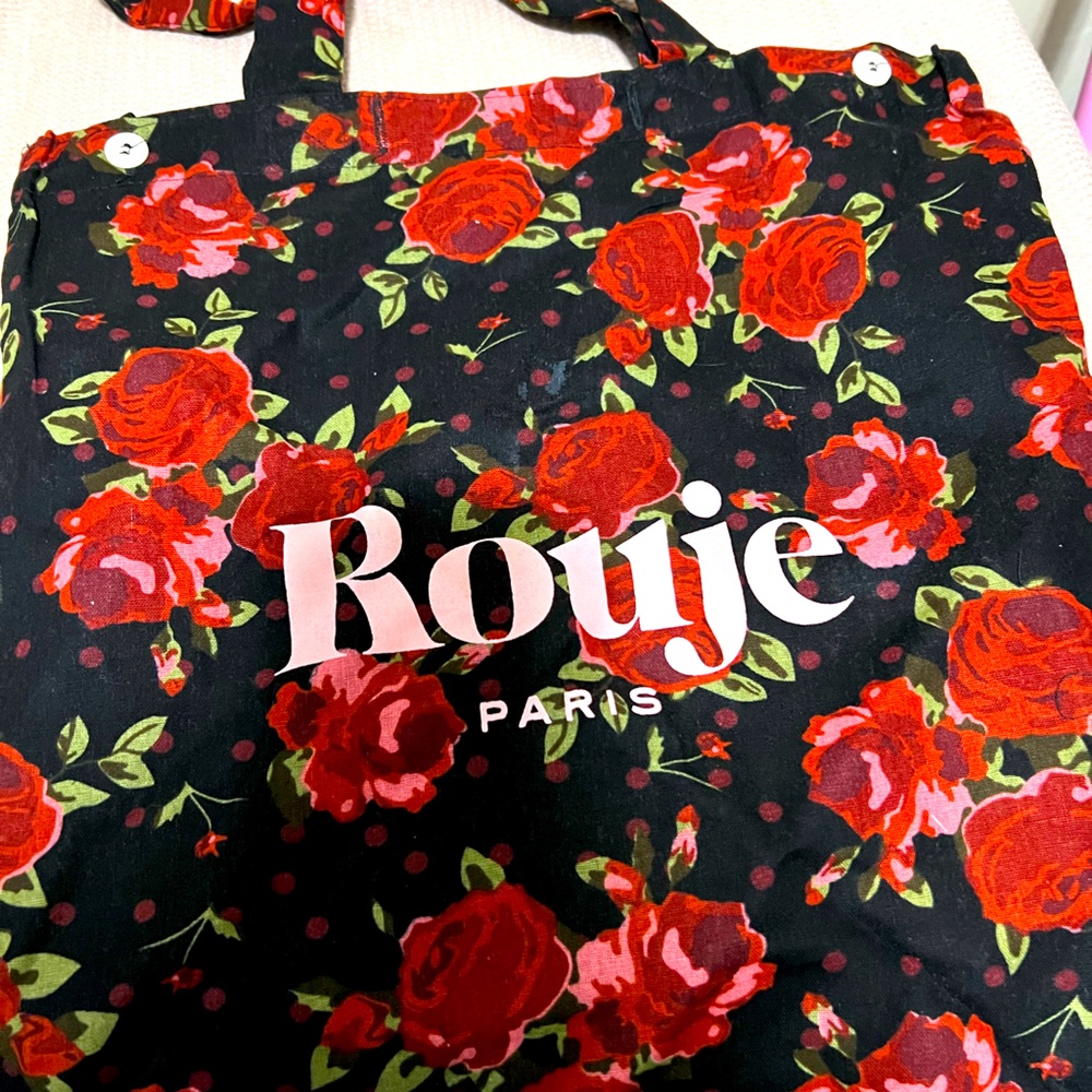 Rouje tote bag in winter floral print - Picture 2 of 2